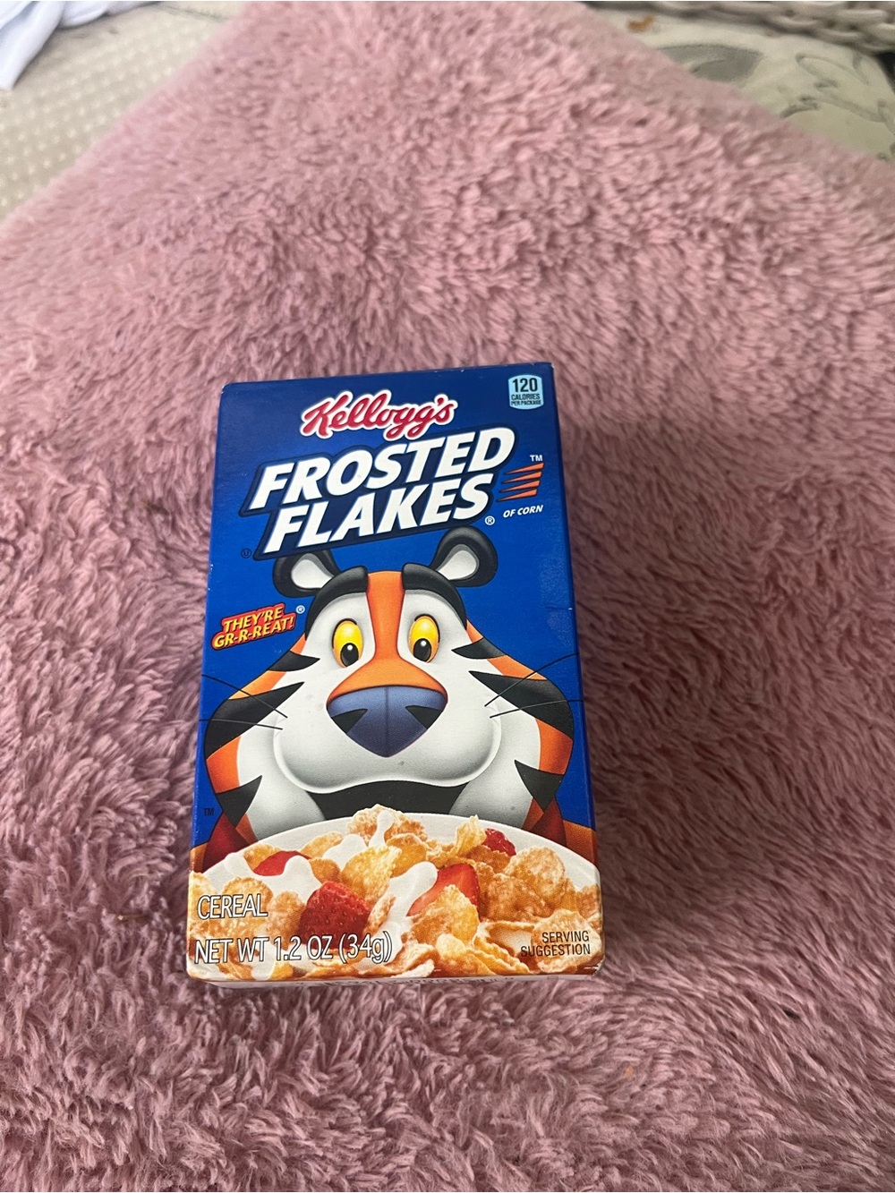 Kellogg's Frosted Flakes Kids Cereal Box - Blue
